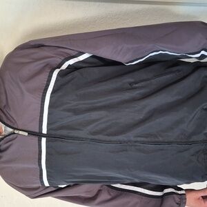 Croft & Barrow Black and Dark Gray Windbreaker SZ Medium